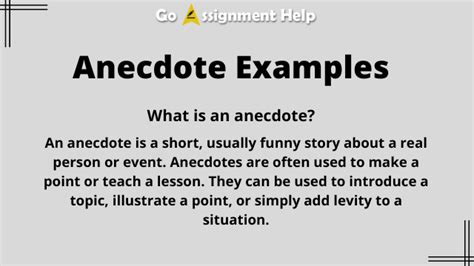 anekdota in english|Anecdote: Definition and Useful Examples of .